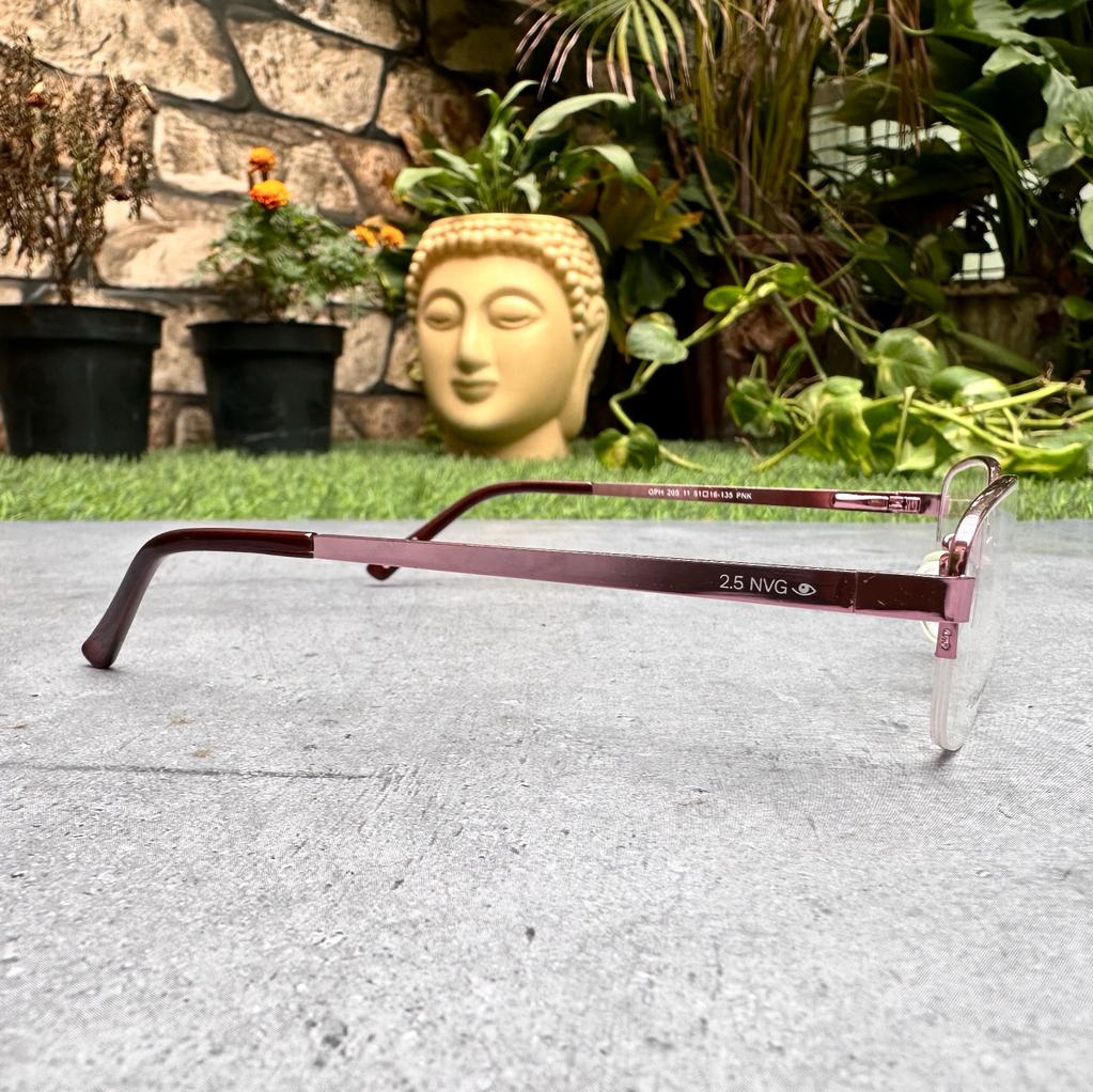 NVG Pink Half Rim Rectangle Computer glass - Image 2