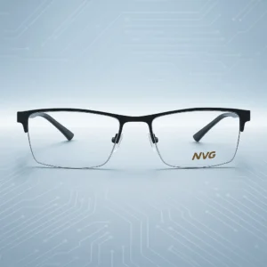 NVG Black Half Rim Rectangle Computer glass