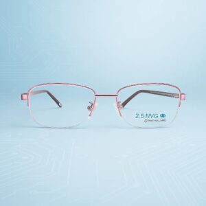 NVG Pink Half Rim Rectangle Computer glass