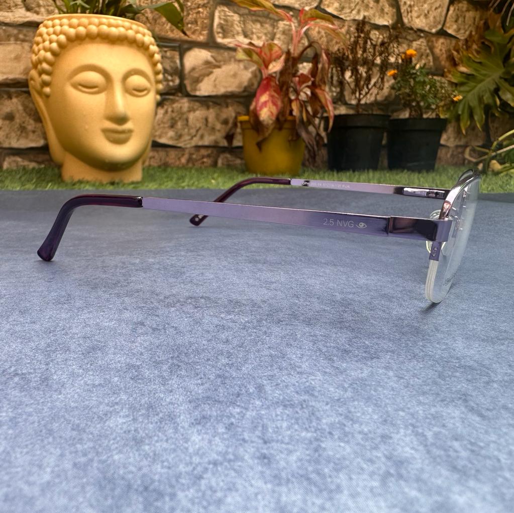 NVG Purple Half Rim Rectangle Computer glass - Image 3