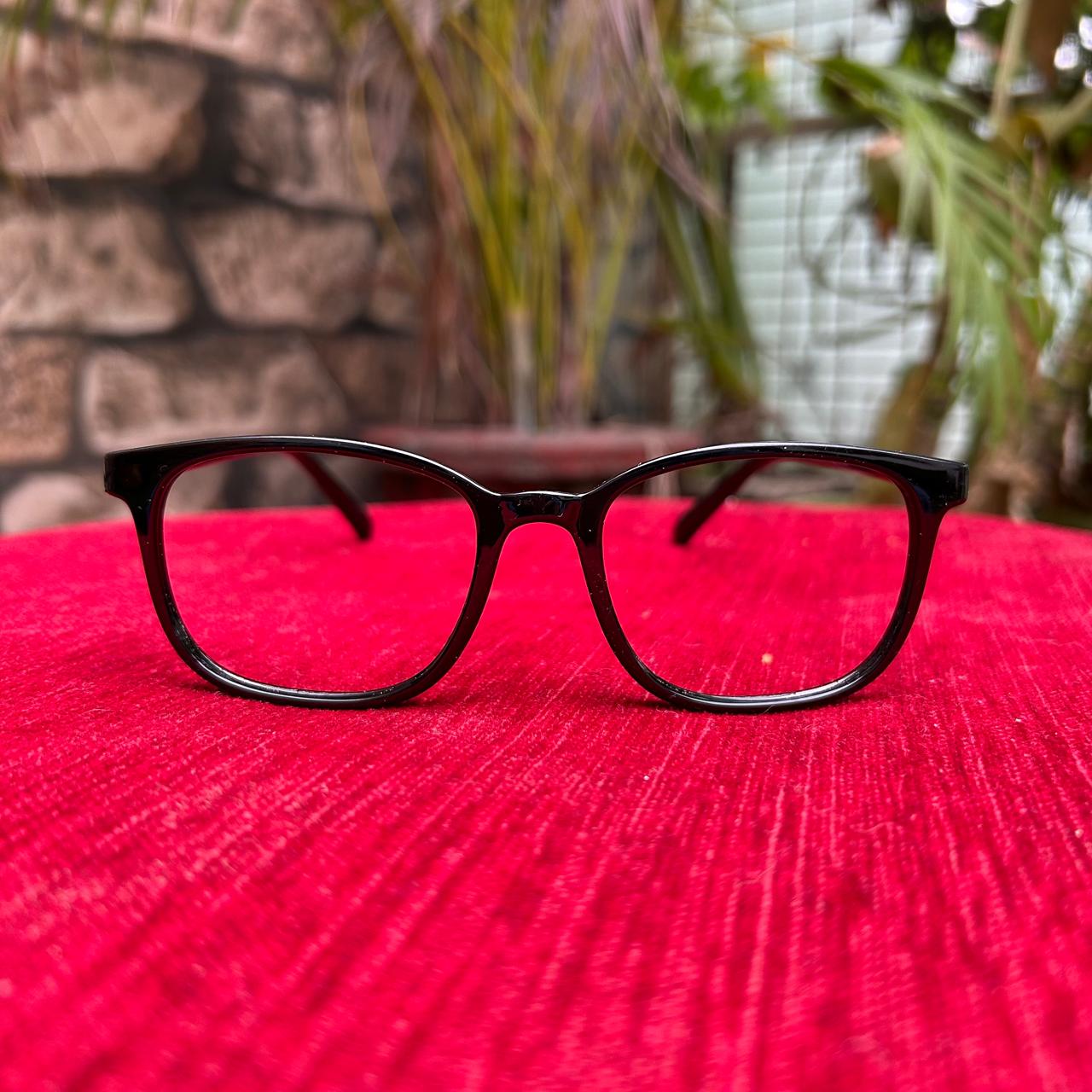 Black Full Rim Rectangle Computer Glass