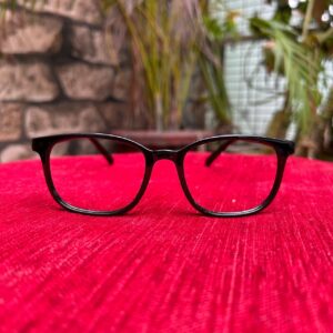 Black Full Rim Round Computer Glass