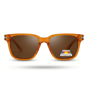 Transparent Orange Brown Polarized Sunglasses