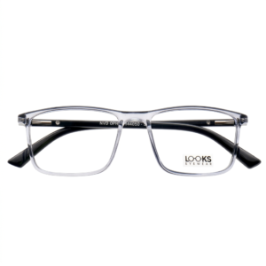 Transparent Blue Rectangle With Blue Cut Blue Lens