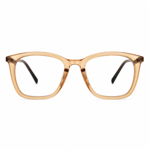 Crystal Brown Frame With Blue Cut Blue Lens